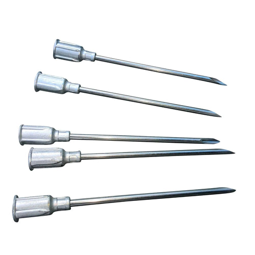 5 x 2-inch 14G Tip-Outlet Meat Injection Needles