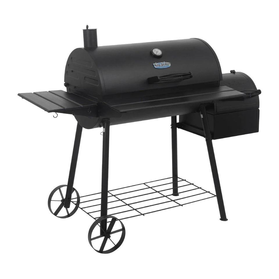 Char-Griller King-Griller Smokin' Ace Charcoal Grill and Offset Smoker E3018