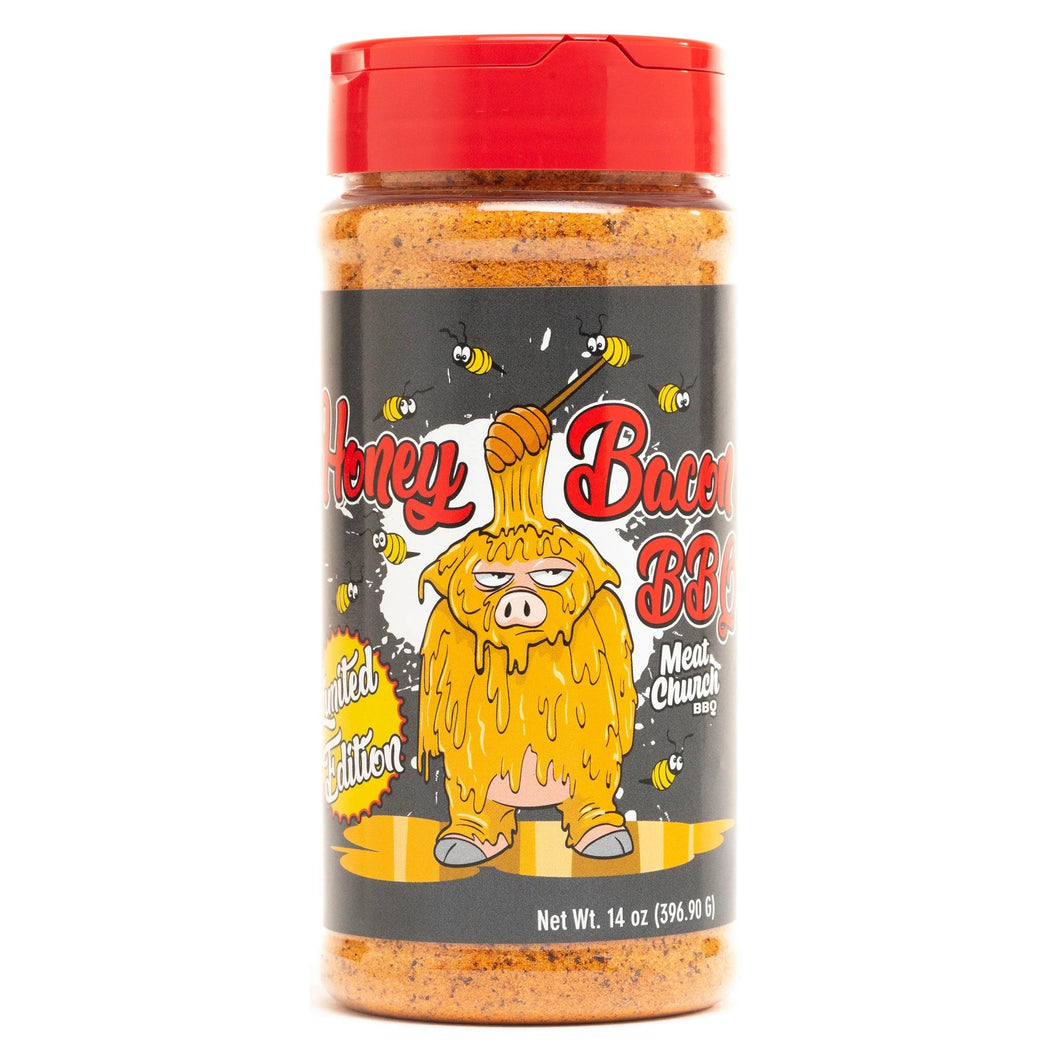 BEST BEFORE DATE 180925 Meat Church Honey Bacon BBQ Rub 397g